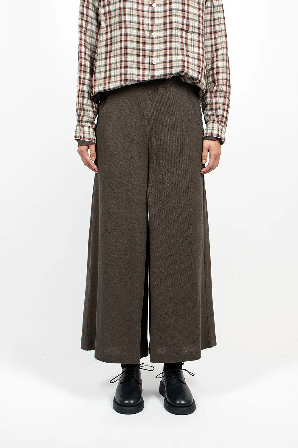 & Twelve Pant Charcoal Brown