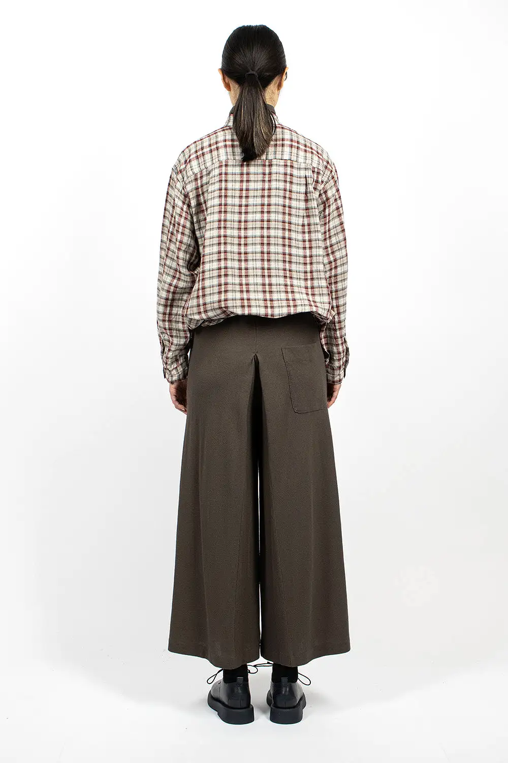 & Twelve Pant Charcoal Brown