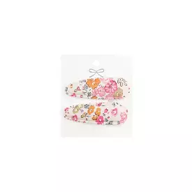 2-Piece Baby Girl Hair Clips Floral Print in #15