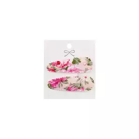 2-Piece Baby Girl Hair Clips Floral Print in #1