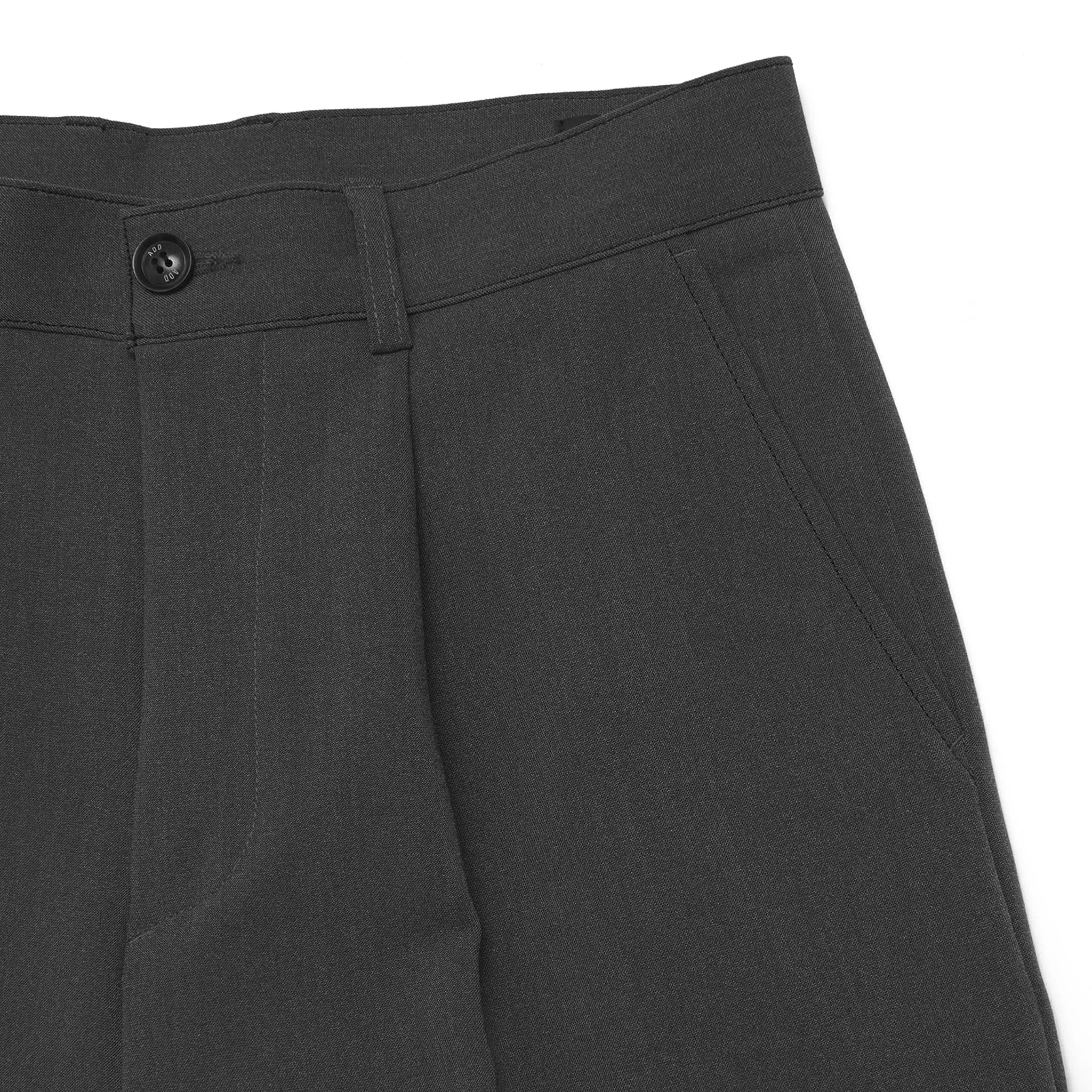 ADD Belt Stitch Extra Super Wide Trouser Grey