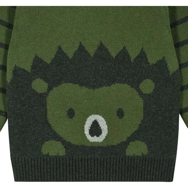 Andy & Evan Olive Porcupine Sweater Set