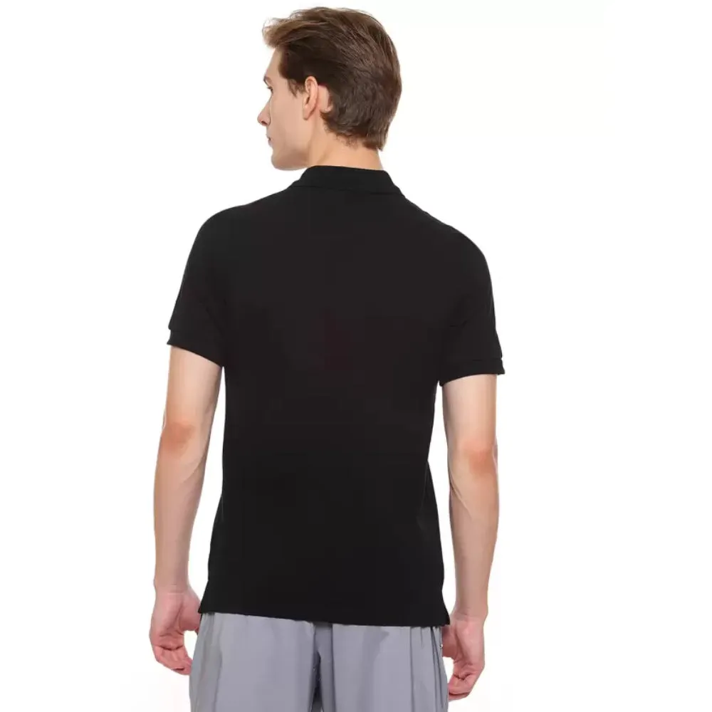 ASICS Men's Ribbed Polo Top (Performance Black)