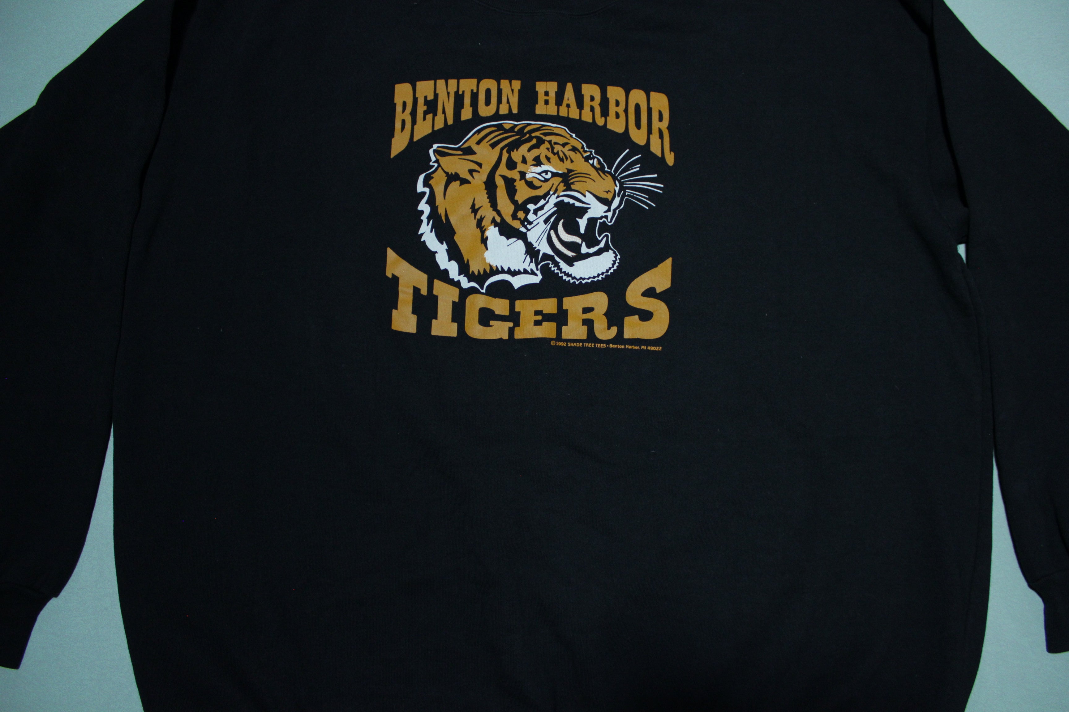 Benton Harbor Tigers Vintage 1992 Deadstock 90's Crewneck Sweatshirt