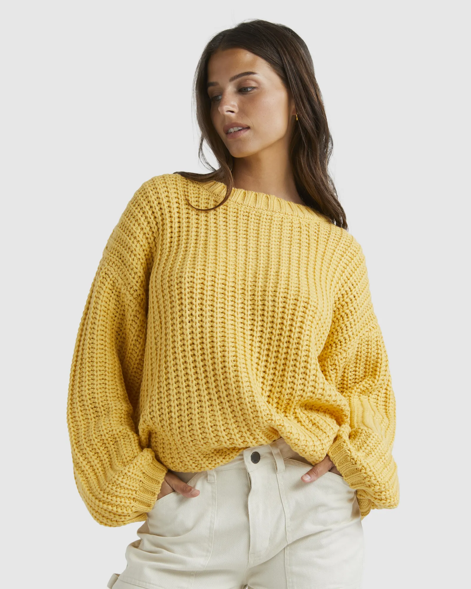 Billabong Clover Sweater - Cornsilk | SurfStitch