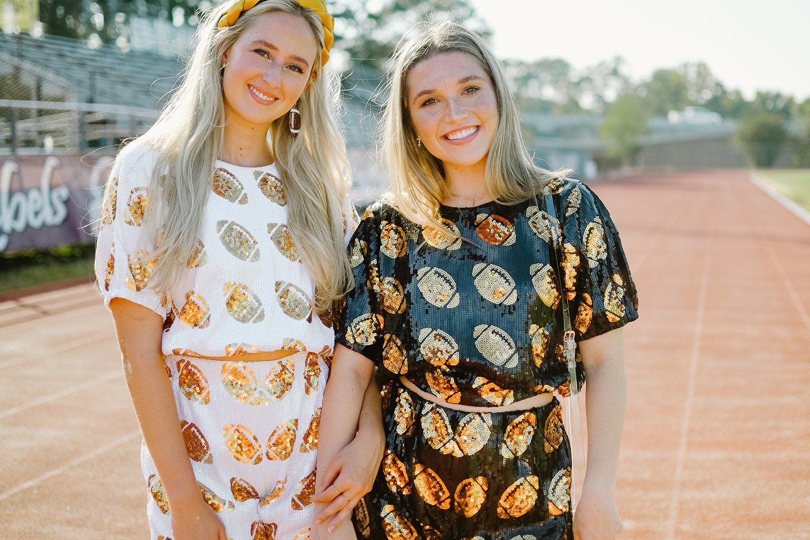 Black & Gold Football Set Top