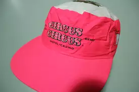 Circus Circus Vintage 80's Las Vegas Casino Hotel Hot Pink Painters Cap Snapback Hat