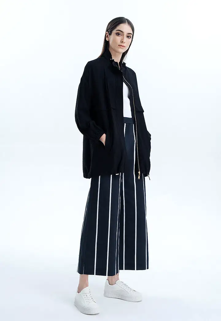 Contrast Vertical Striped Wide Trouser