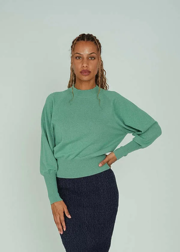 Crew Sweater - Mermaid Green