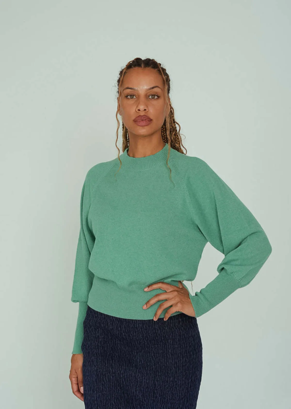 Crew Sweater - Mermaid Green