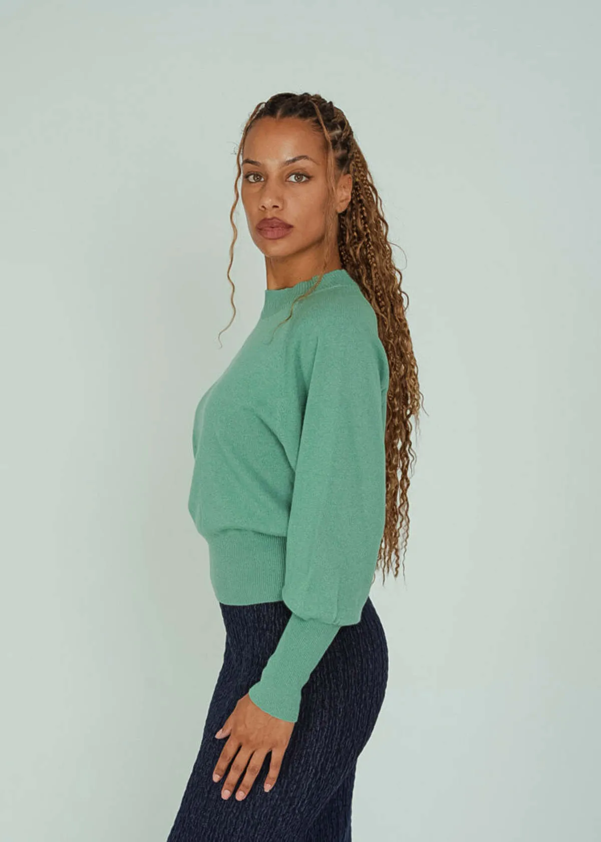 Crew Sweater - Mermaid Green