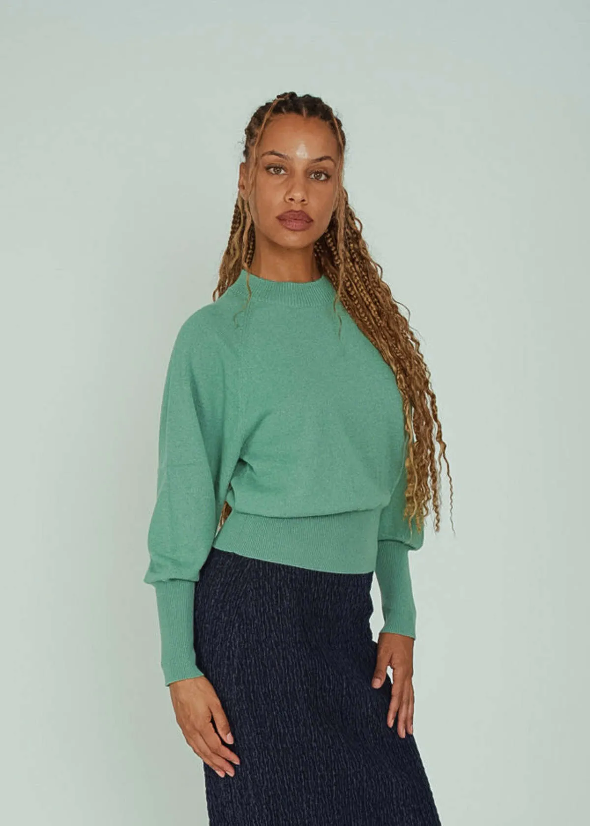 Crew Sweater - Mermaid Green