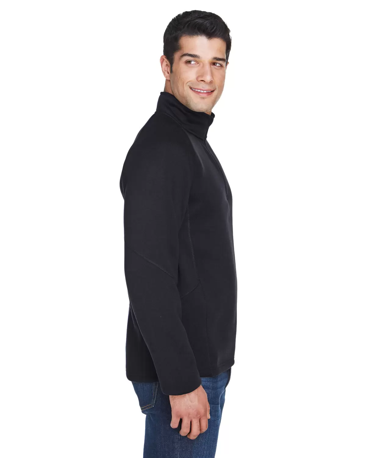 DG792 Devon & Jones Adult Bristol Sweater Fleece Quarter-Zip SKU: DG792