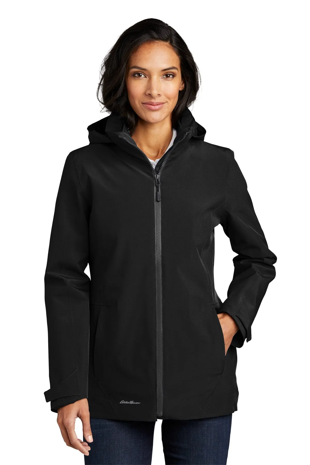 Eddie Bauer Ladies WeatherEdge 3-in-1 Jacket EB657 Black/ Storm Grey