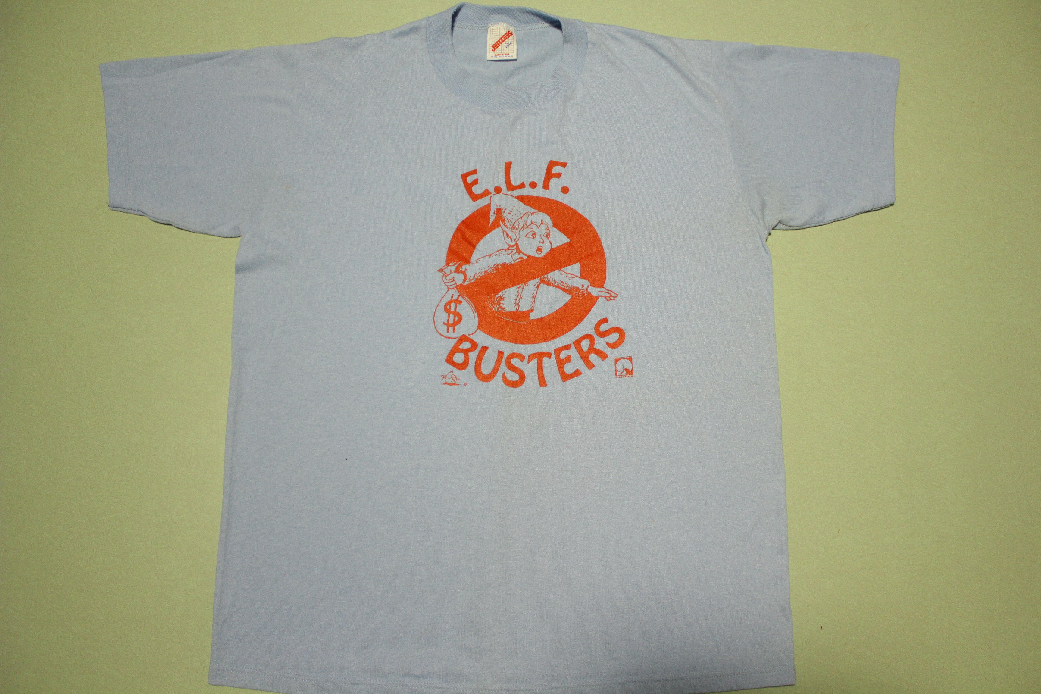 Elf Busters Vintage 80's Jerzees Single Stitch USA Made T-Shirt