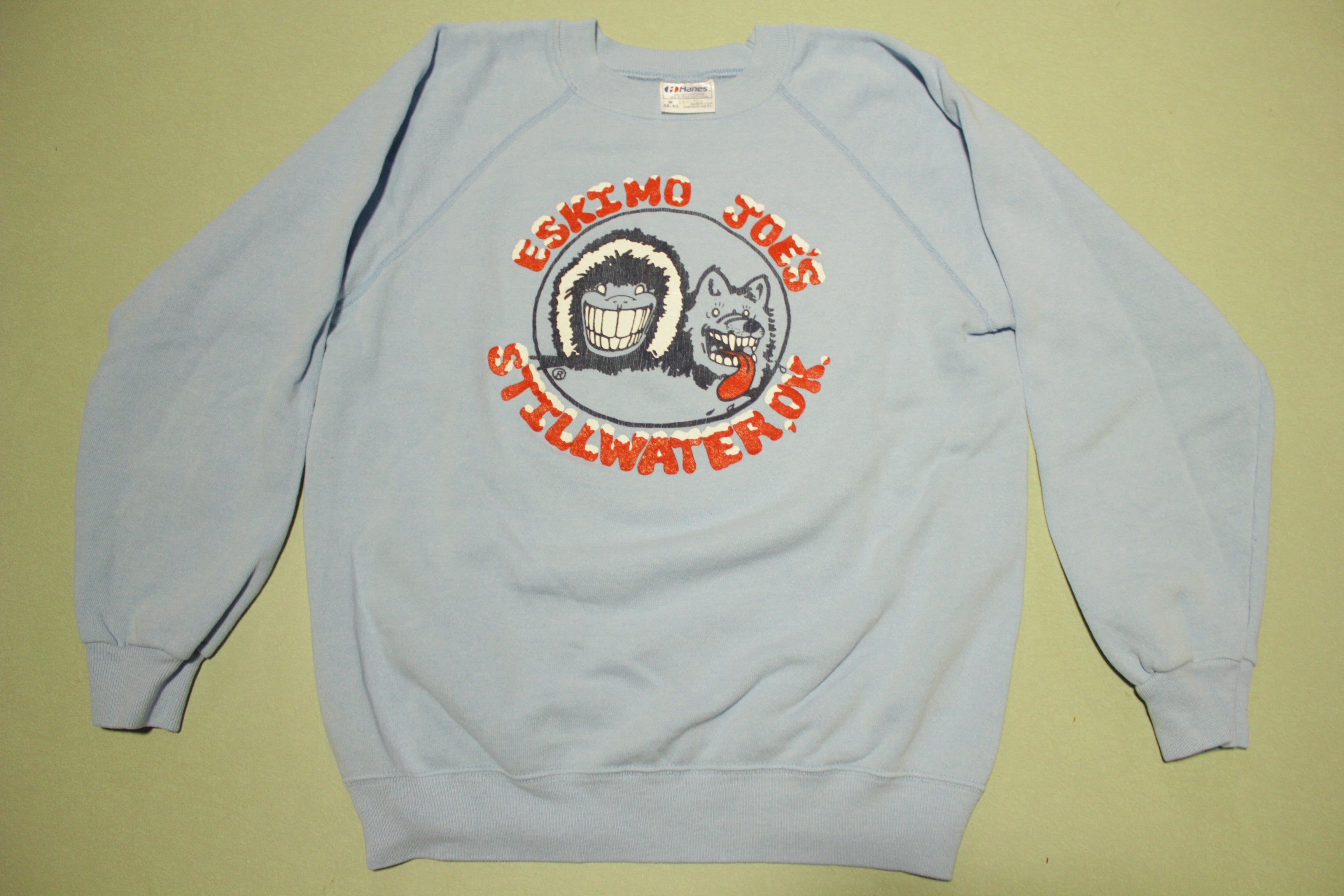 Eskimo Joe's Stillwater OK Vintage 80's Hanes USA Crewneck Sweatshirt