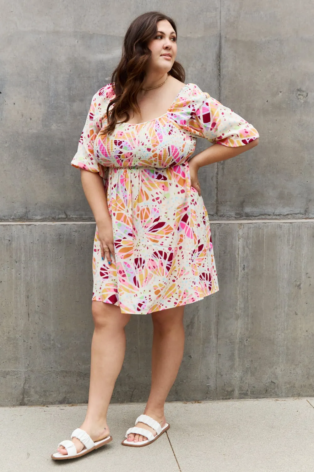 Floral Print Mini Dress