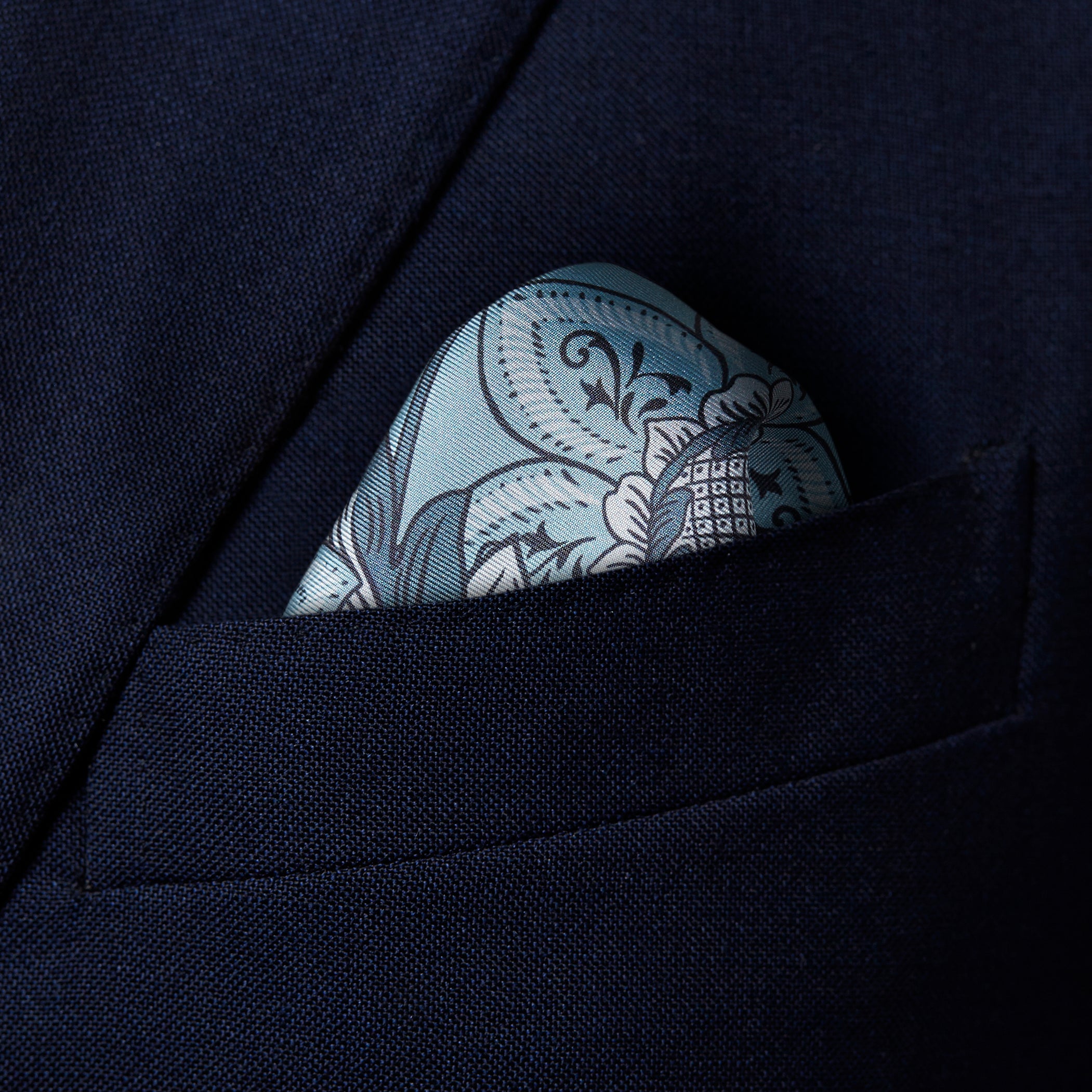 Floral Print Pocket Square