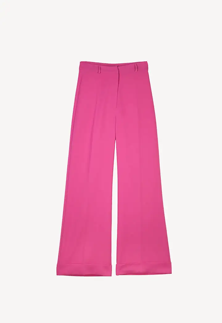 Folded Hem Wide Leg Culottes