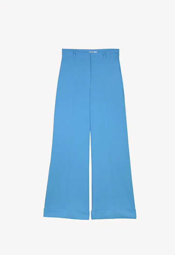 Folded Hem Wide Leg Culottes