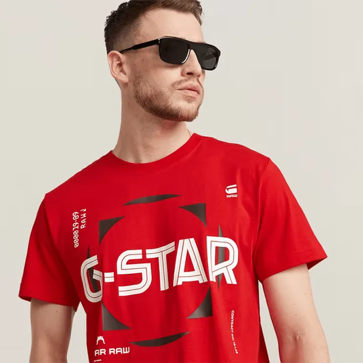 G-Star R T-Shirt (Acid Red) - GD25493336A911