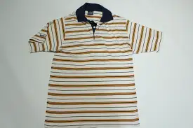 Gant The Rugger Made In USA Vintage 80's Striped Golf Polo Shirt