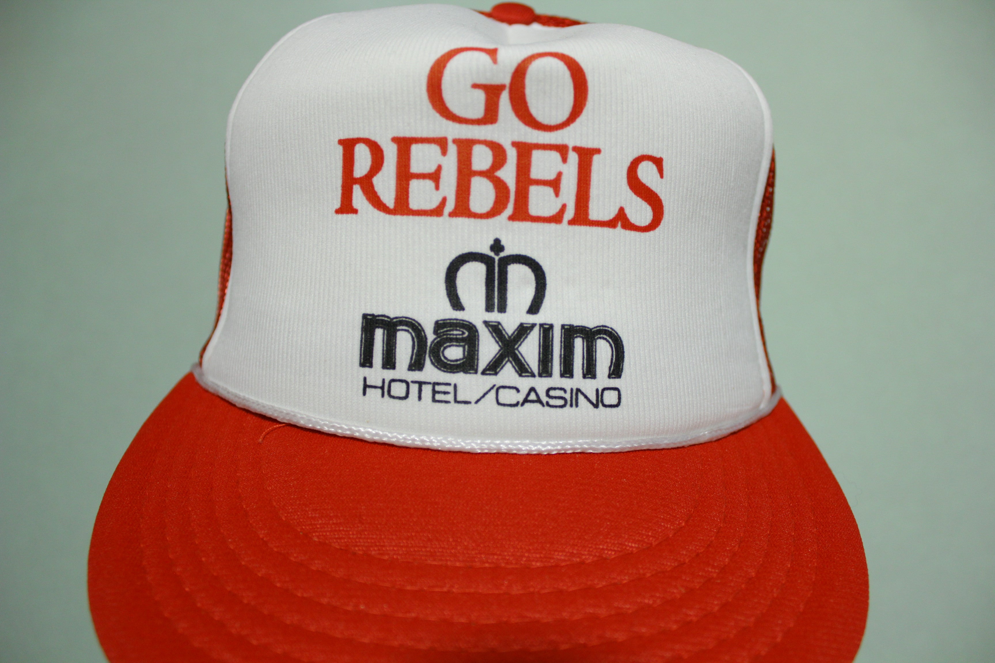 Go Rebels Las Vegas Maxim Casino Vintage 80's Adjustable Back Snapback Hat