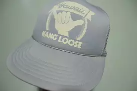 Hawaii Hang Loose Hand Vintage 80's Adjustable Back Snapback Hat