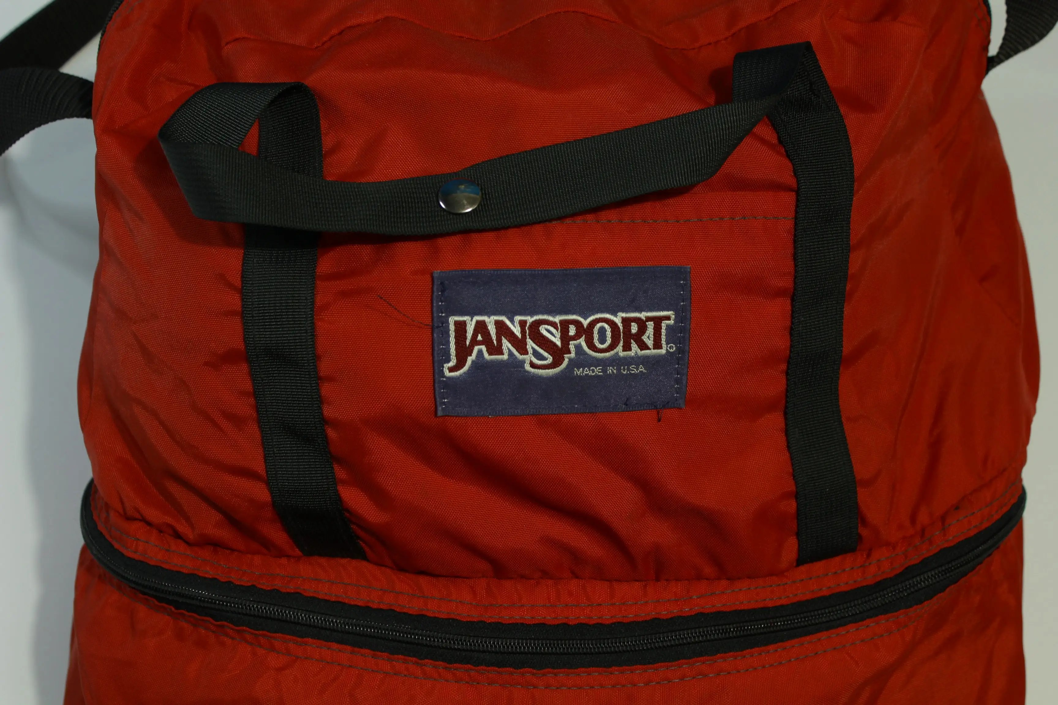 Jansport Made in USA Vintage 80's Convertible Bottom Duffle Gym Bag