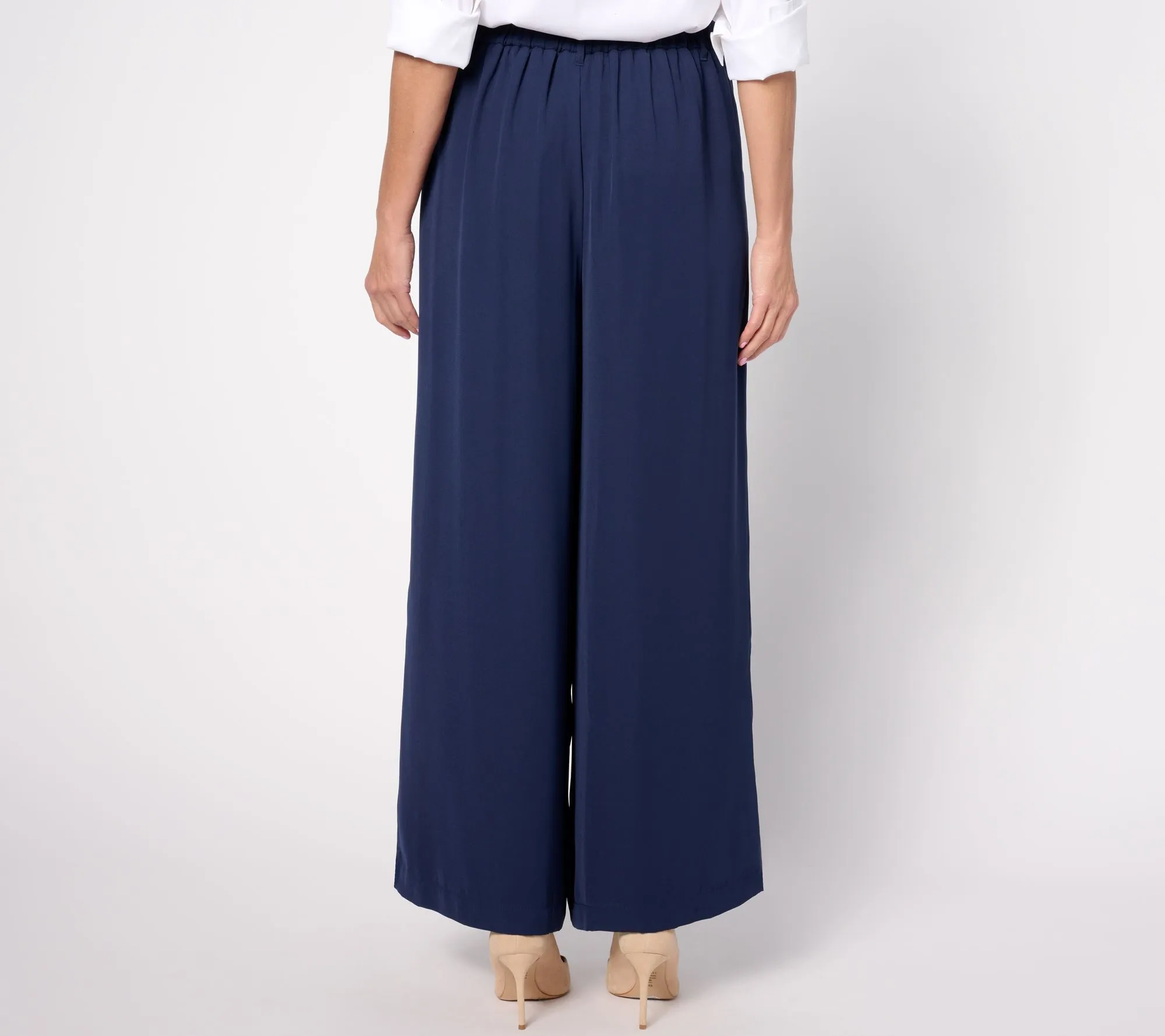 Joan Rivers Petite Bitsy Wide Leg Pull-On Trouser