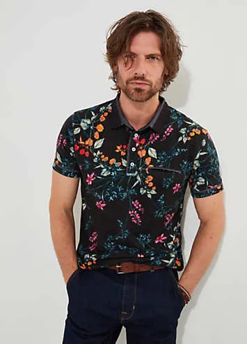 Joe Browns Floral Short Sleeve Polo Top | Grattan