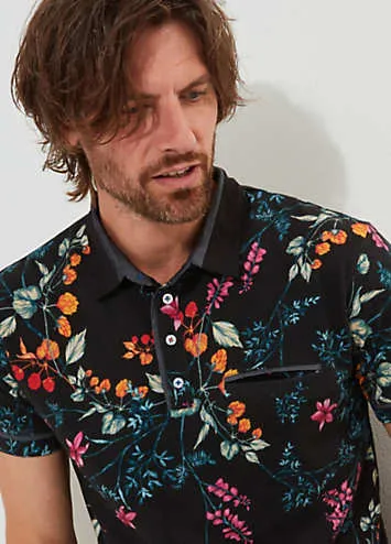 Joe Browns Floral Short Sleeve Polo Top | Grattan