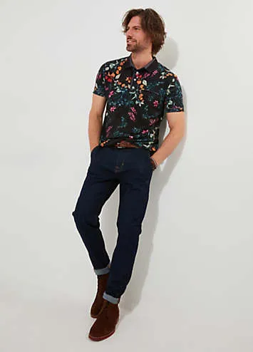 Joe Browns Floral Short Sleeve Polo Top | Grattan