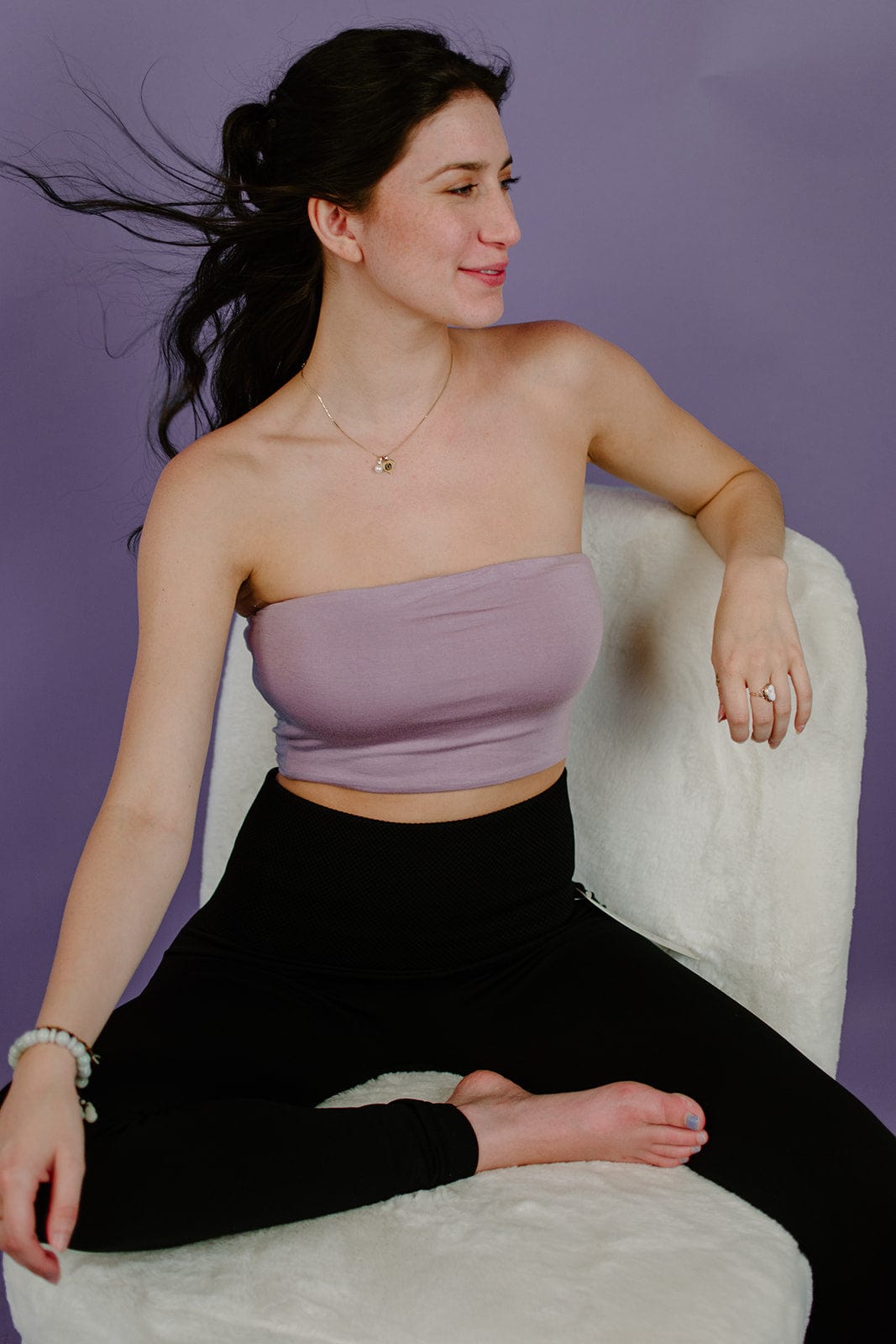 Lavender Bandeau Top