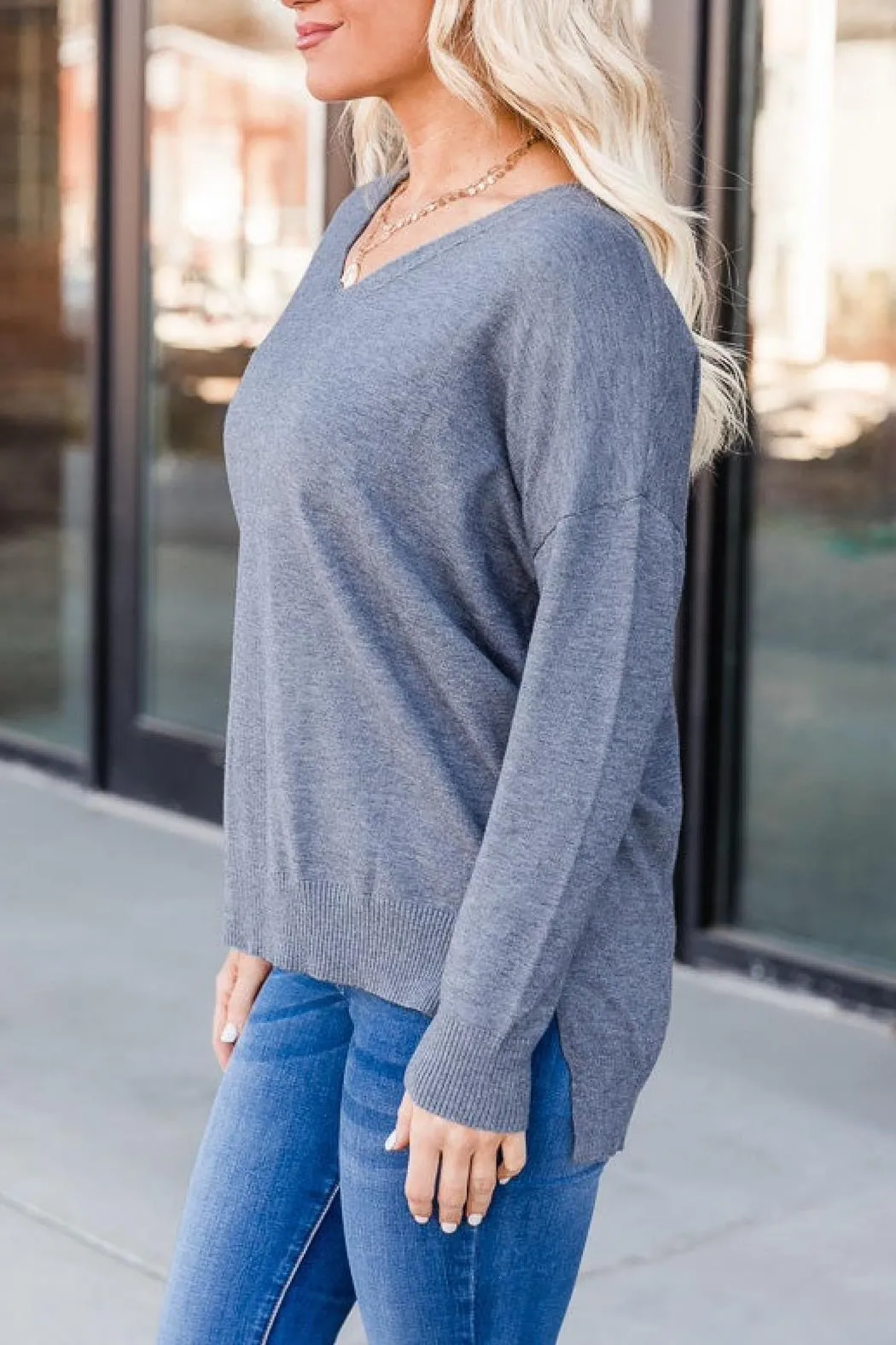 Lightweight Charcoal Sweater