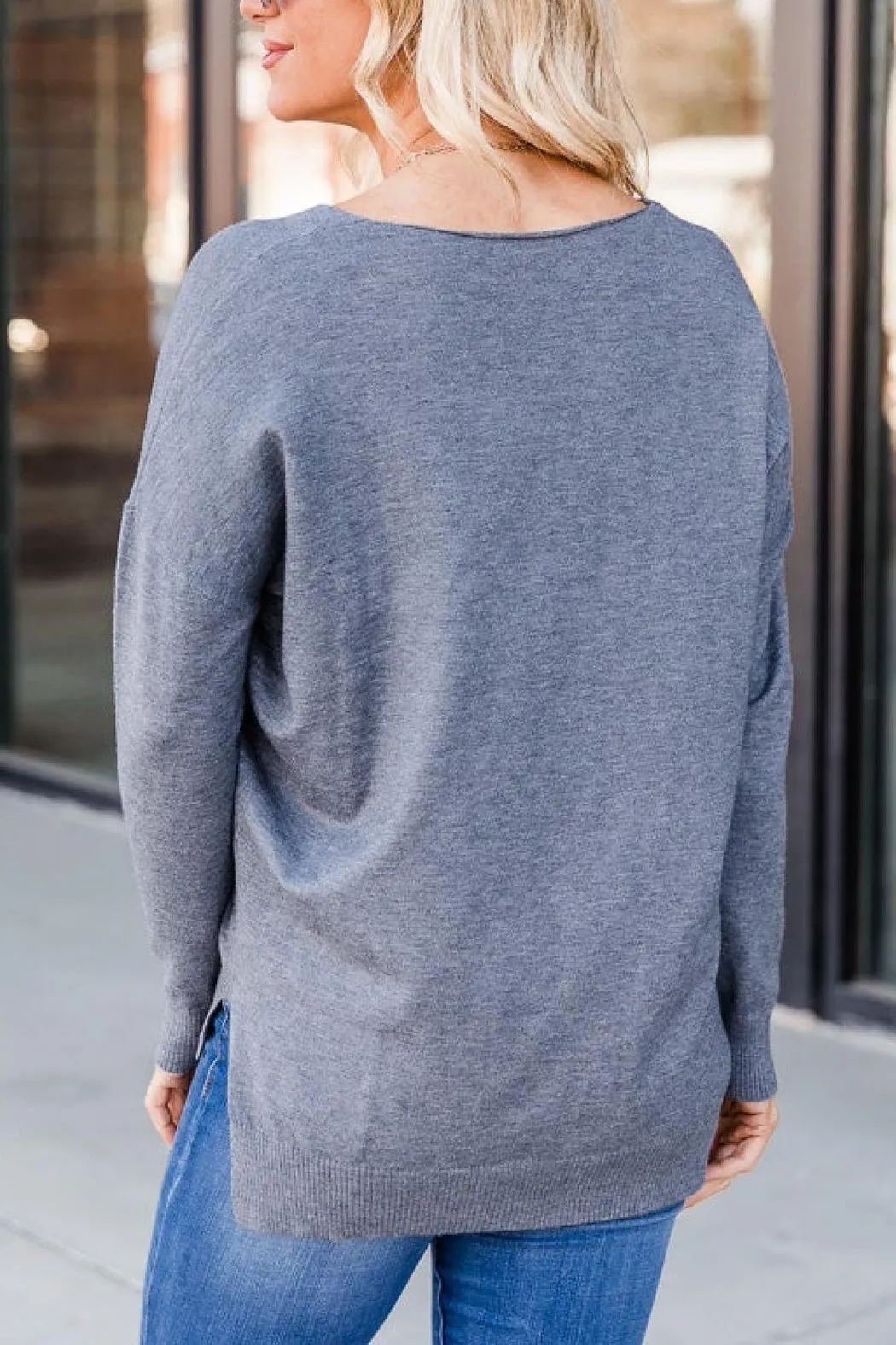 Lightweight Charcoal Sweater