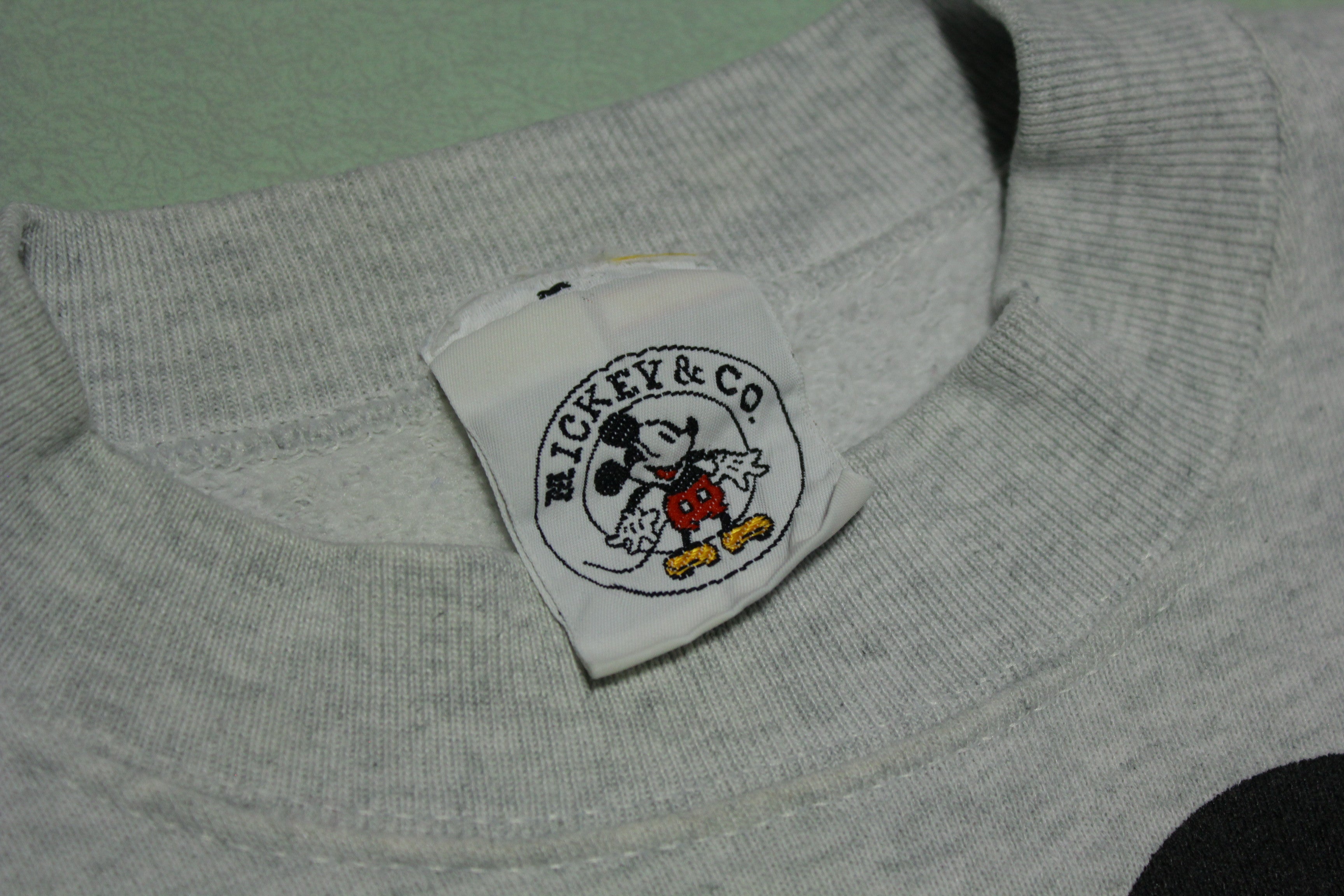 Mickey Mouse Front and Back Side Double Up Vintage 90's USA Crewneck Sweatshirt