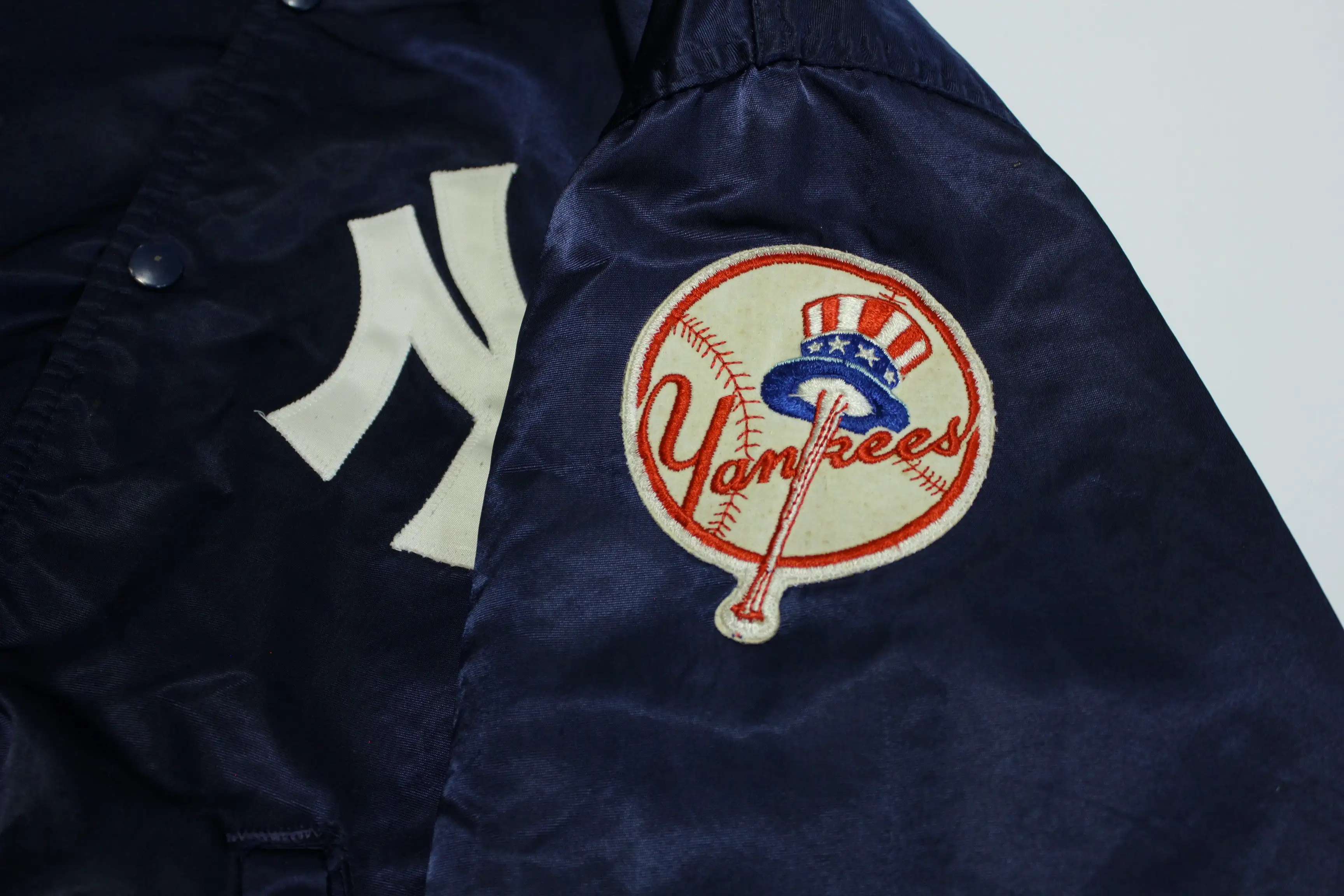 New York Yankees Quilt Lined Vintage 80's Made in USA Starter Jacket