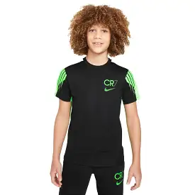 Nike Youth CR7 Dri-FIT Academy 23 Football Top (Black/Green Strike)