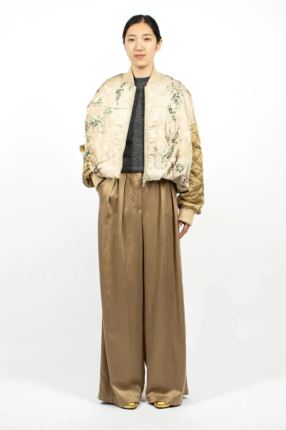 Oversized Suit Trouser Natural