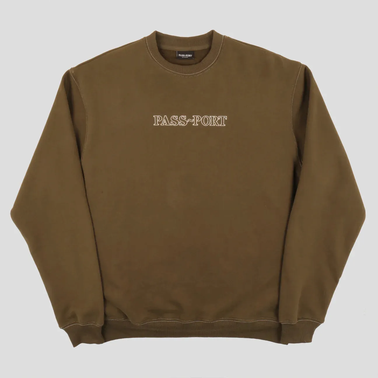 Pass Port - Official Organic Sweatshirt (Olive) *SALE