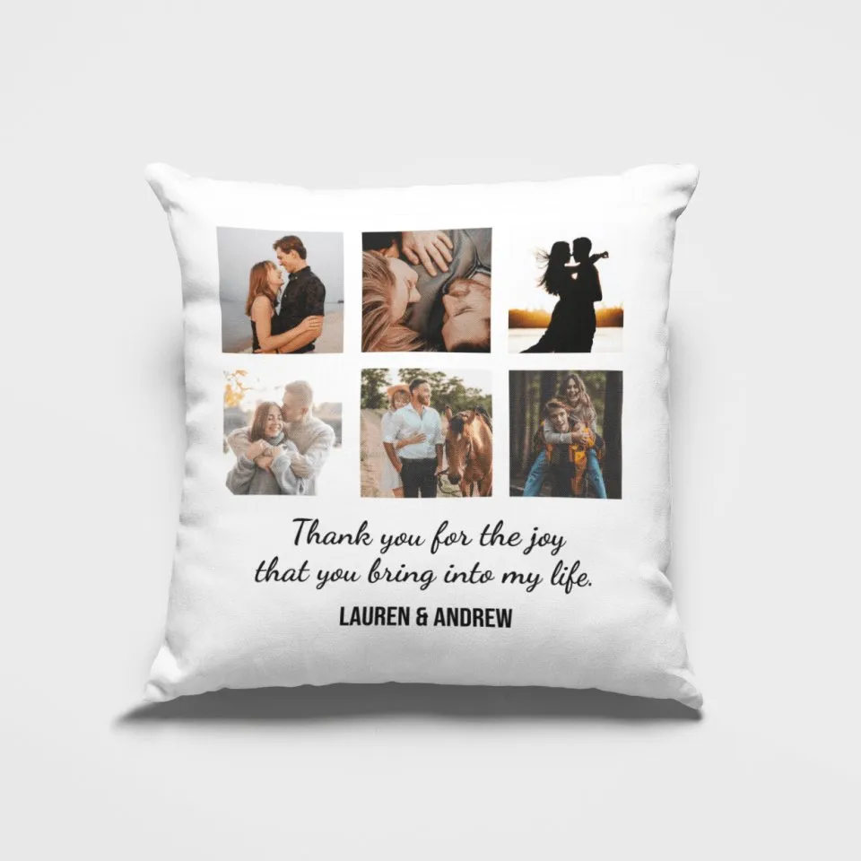 Personalized Love Pillow with Custom Names for Couples