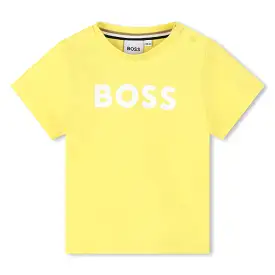 Playera para bebé azul marino Boss