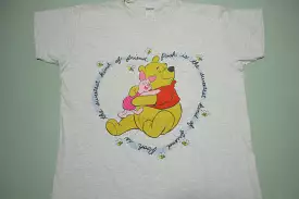 Pooh Piglet Vintage 90's OSFA USA Friends Night T-Shirt