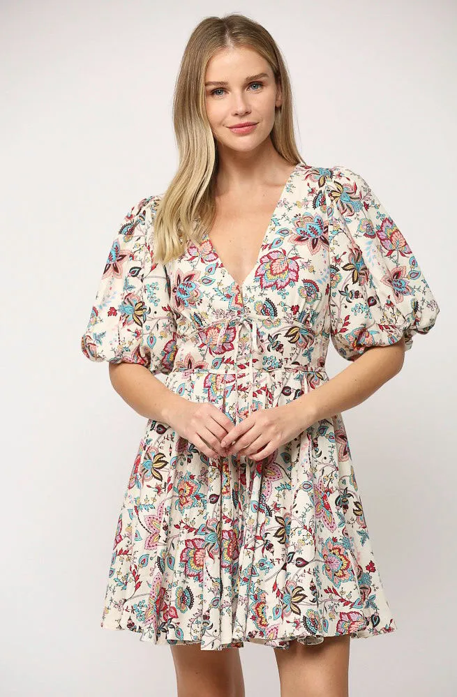 PRINT OUT FLORAL DRESS