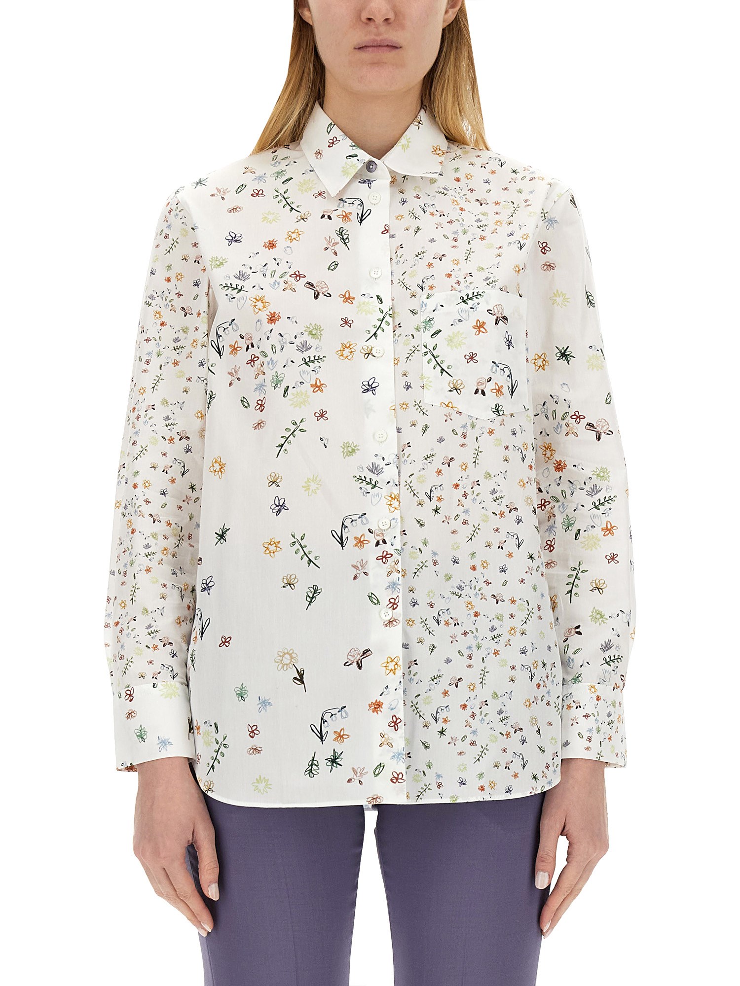 PS BY PAUL SMITH    FLORAL PRINT SHIRT