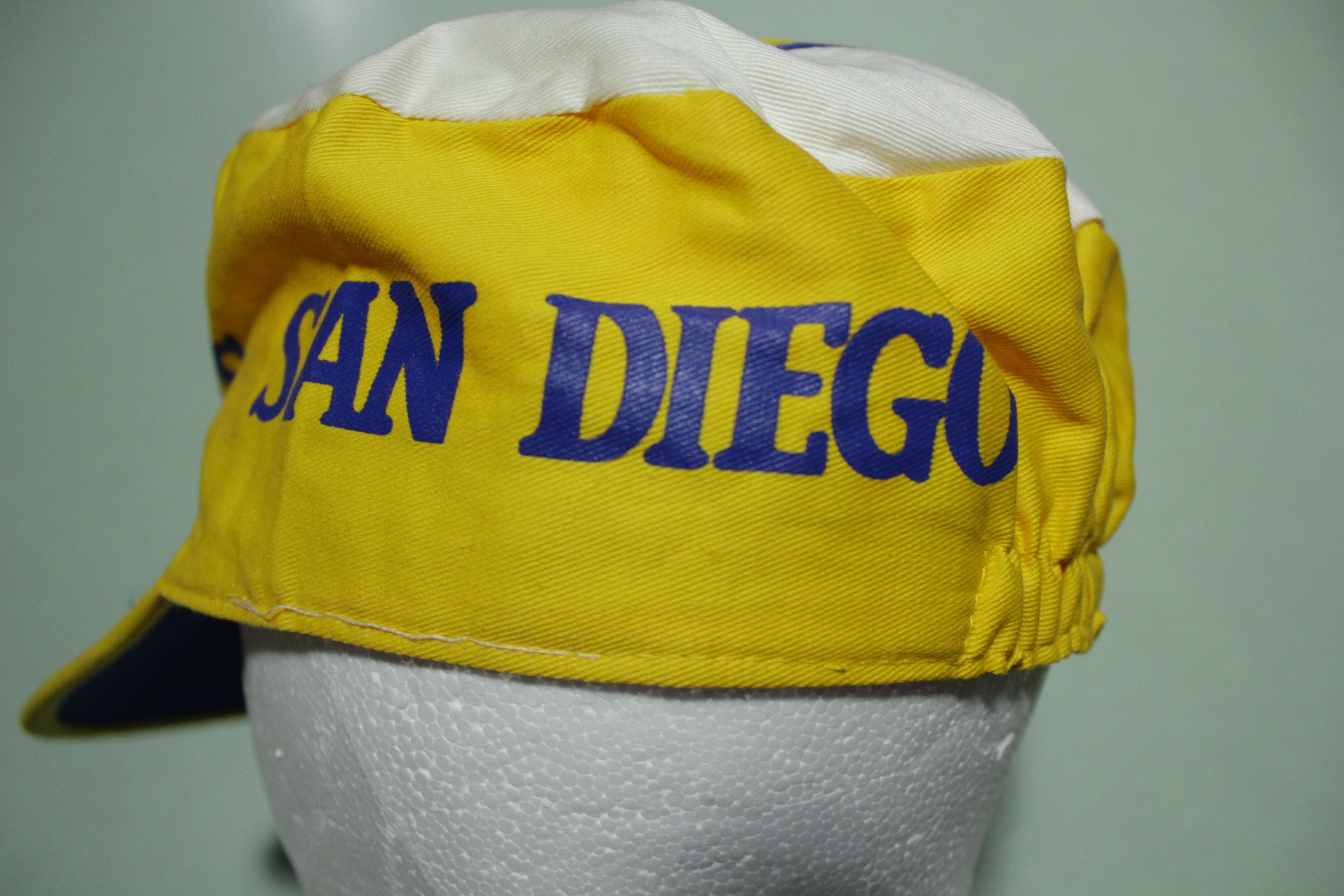 San Diego Chargers Vintage 80's Elastic Stretch Back Painters Cap Hat