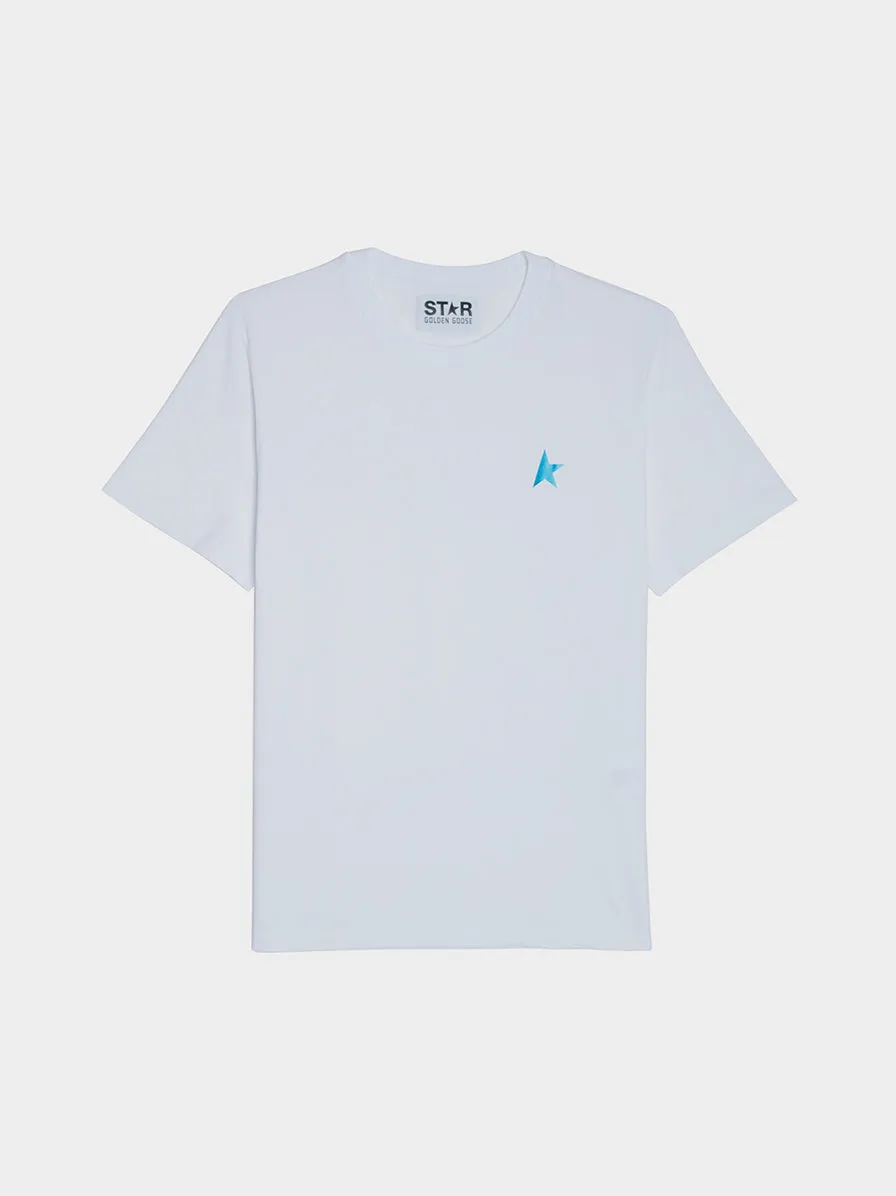 Small Star SS T-Shirt, White / Bluette