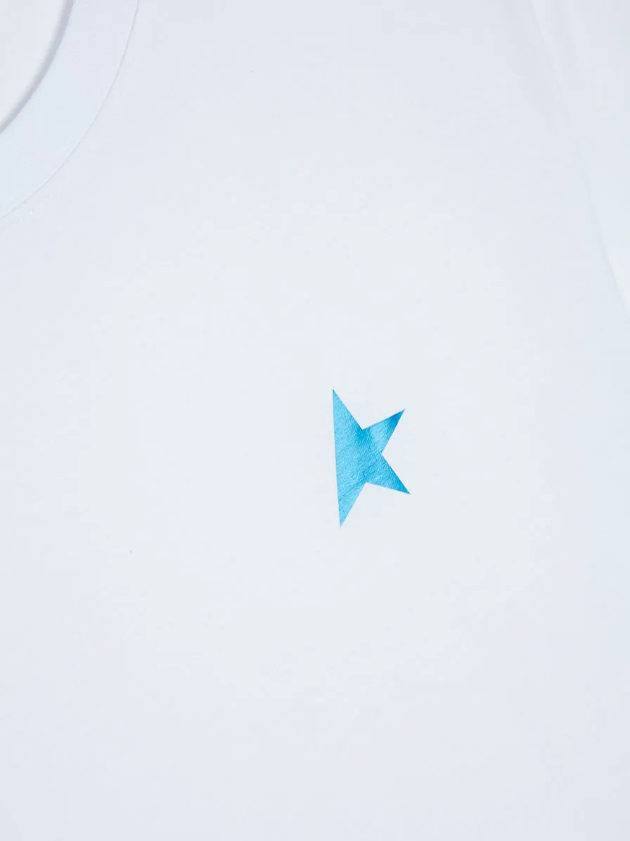 Small Star SS T-Shirt, White / Bluette