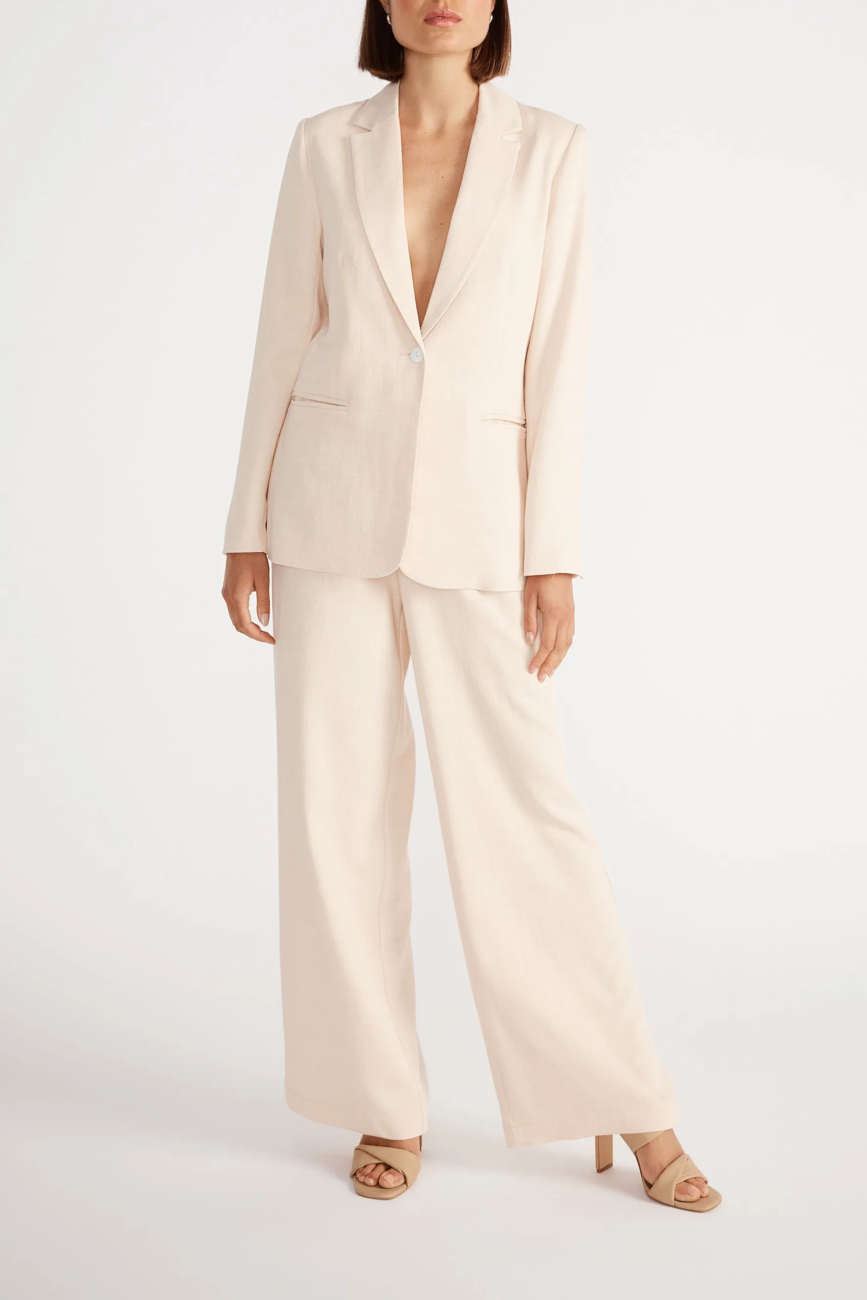 Staple the Label - Ana Wide Leg Pant Peach